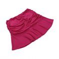 thumbnail image 3 of Okbabeha Female Solid Color High Waist Pleated Skirt Ruffled Short Dress, 3 of 9