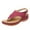 Red, variant on Samickarr Summer Sandals For Women Indoor And Outdoor Wide Summer Ladies Flip-Flops Wedge Heel Slippers Sandals Casual Flip Flops Women's Shoes