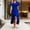 Blue, variant on Womens Dress Semi Formal Wedding Guest Wrap Midi Dresses Summer Western A Line High Low Ruffled Dress, Wedding Guest Dress(Black,L)