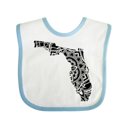 

Inktastic Florida Silhouette Mandala Gift Baby Boy or Baby Girl Bib