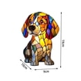 thumbnail image 3 of JHRGJIO Puppy Lamp Stained Glass, Dog Night Light Stained Resin Pup Light Charge Powered, Table Lamp Puppy Lamps for Home Bedroom Desk Display Warm Cozy Cute Unique, 3 of 7