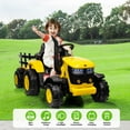 thumbnail image 4 of Riedhoff 12V Kids Ride-on Tractor with Remote,35W Dual Motors with Music,LED Lights,3 Speeds,Yellow, 4 of 8