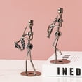 thumbnail image 7 of Sunjoy Tech Decorative Ornament Electroplating Process Shooting Props Iron Metal Band Man Handicraft Decoration for Gift, 7 of 7