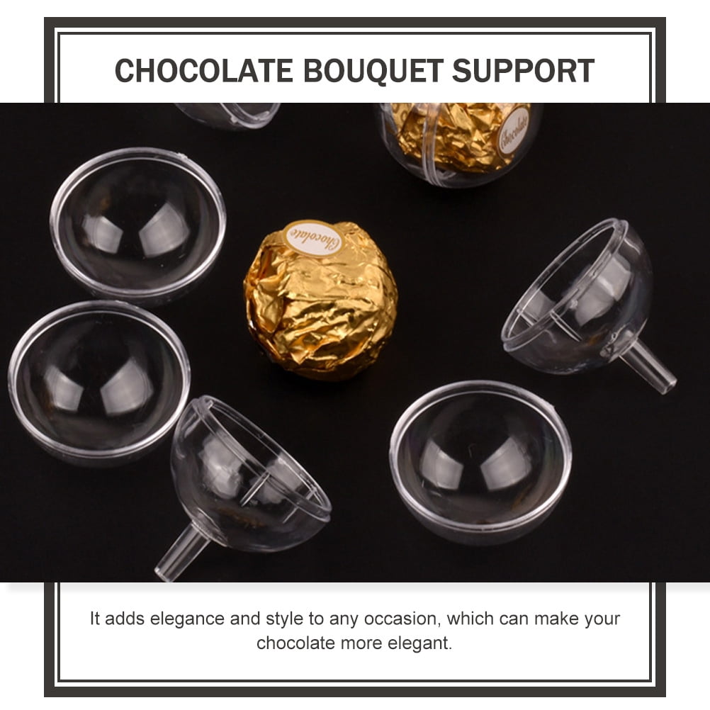 COSMOBETTY 1 Set Candy Holders For Bouquet Wood Material Assorted Color Simple Design Chocolate Decoration
