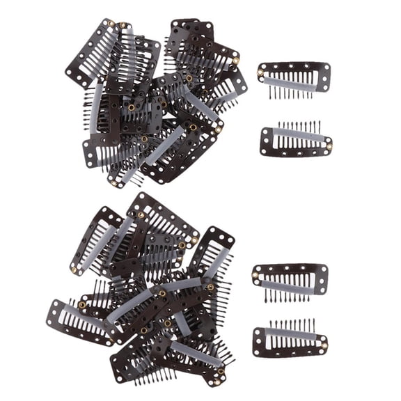 Pitycbo 40 Pcs Professional Hair Extension Snap Clips Wig Hairdressing Grip Clip Wigs