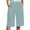 Light Blue, variant on Seductiva Casual Pants for Women Women's Solid Color Cotton Linen Pants with Pockets Drawstring Loose Casual Five Quarter Pants Soft Leggings for Women 1PC