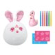 thumbnail image 5 of Juguete de felpa bricolaje peluche muñeca pintura lavable garabateos juguetes animales de peluche, para niños niños adultos niños niñas año nuevo Conejo, 5 of 8