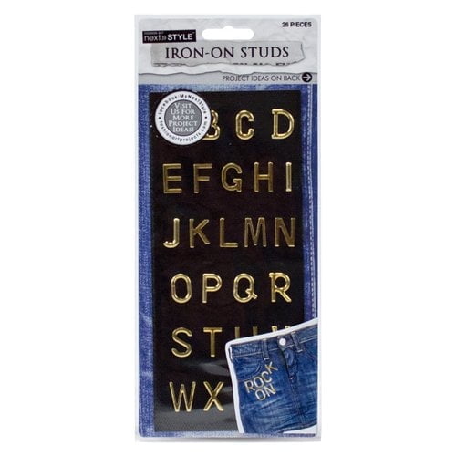 Next Style Gold Letters Iron-on