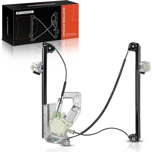 A-Premium Power Window Regulator with Motor Replacement for BMW E39 525i 528i 530i 540i M5 1997-2003 Front Right Passenger Side