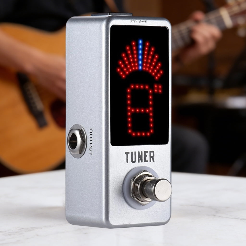 CEORPER Portables Acoustic Guitar Tuner Chromatic Digital Tuner LCD Display Tuner for Home Practice Stage Performances