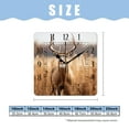 thumbnail image 2 of 14 Inch Wall Clock Battery Operated Square Clock Decorative for Office, Kitchen, Outdoor, Living Room，Cute Deer Landscape Nature Vintage Multicolor, 2 of 4