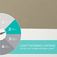 thumbnail image 4 of Exclusive Home Curtains Cabana Stripe Indoor/Outdoor Light Filtering Grommet Top Curtain Panels, 54"x108", Taupe, Set of 2, 4 of 7