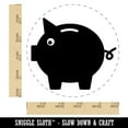 thumbnail image 2 of Piggy Bank Solid Rubber Stamp for Scrapbooking Crafting Stamping - Large 1-1/4 Inch, 2 of 7