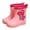 Pink, variant on Kids Rain Boots Classic Children Rainboots Rubber Kids Cartoon Dinosaur Water Shoes Waterproof Rain Boots Rain Boots for Girls Blue 2.5 Years-3 Years