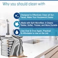 thumbnail image 2 of Streak Free Miracle Cleaning Cloth Easy Clean Pack of 8 Microfiber Dish Cloths Glass Polishing Lint Free for Kitchen Mirrors Wine Car, 2 of 4