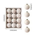 thumbnail image 3 of Vintage Style Christmas Ornament Set - 12 Piece 3.15 Inch Retro Baubles for Holiday Tree Decor and Festive Home Decoration - Classic Red and White Design for Seasonal Celebrations and Party Decor, 3 of 6