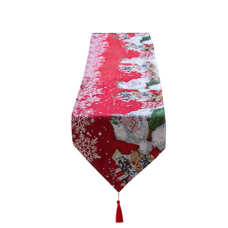 

Aligament Christmas Table Runner Seasonal Winter Christmas Holiday Farmhouse Style Table Decorations Holiday Supplies ...