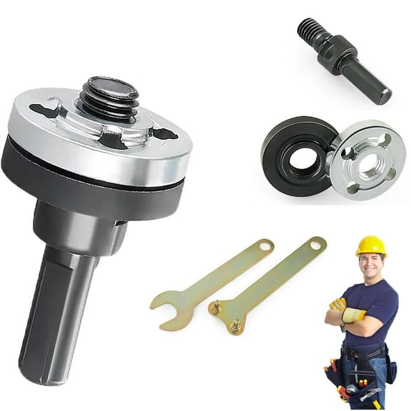 5Pcs Conversion Angle Grinding Adapter Connecting Rod Kit With Spanner,Angle Grinder Adapter for Drill, Conversion Angle Grinder Adapter, angle grinder attachments