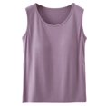 thumbnail image 5 of Hauaitttt's Summer Tank Top with Built In Pads Elastic Band Sleeveless Casual Vest Undershirt Muscle Womens Sleeping Top Athletic Top Bodysuit Top Women Shirt Women Sleeveless Cardigan Fitted plus, 5 of 6