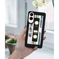 thumbnail image 5 of WIRESTER Shockproof Soft Rubber Cover Case for Samsung Galaxy S25 Edge 6.7 inch 2025, Retro Black Cassette Tape Hip Hop, 5 of 5
