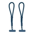 thumbnail image 1 of Uxcell Sangle Universelle pour Poignet, Lot de 2 Sangle de Téléphone Réglable en Polyester avec Patch en Acier Inoxydable Lanière Multifonctionnelle pour Cellulaire pour la Plupart des Téléphone Intelligent, Bleu, 1 of 5