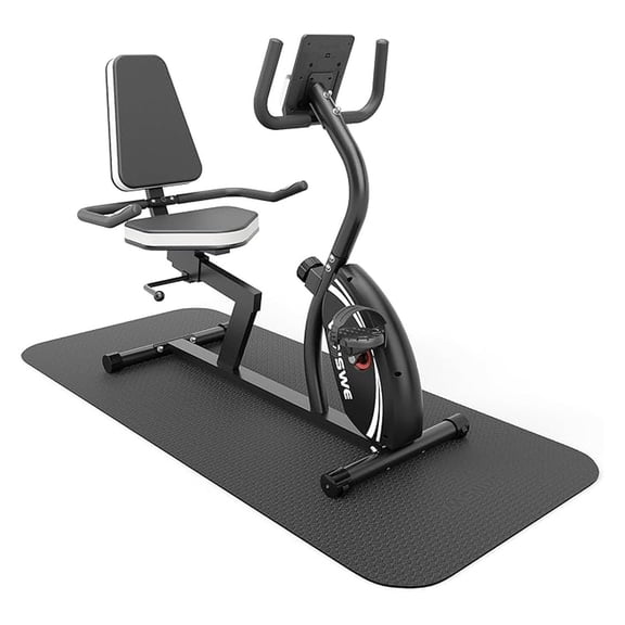 Exercise Equipment Mat and Floor Protector for Treadmills, Exercise Bikes Home Gym Equipment 72”(L) × 31.5”(W) × 6mm Thick