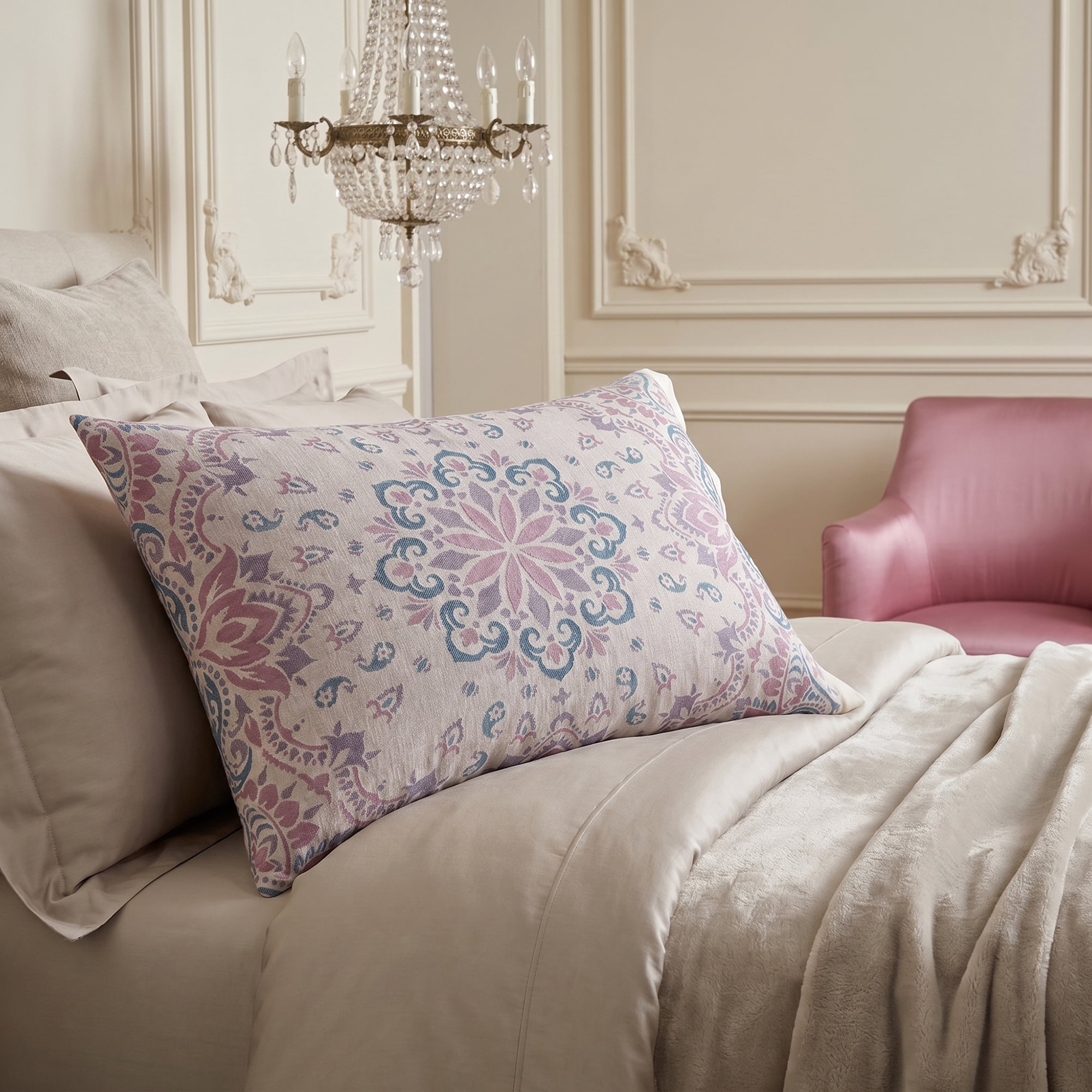 Unique Bargains 2 Pcs Cotton Cooling Envelope Closure Comfortable Pillowcase Pink