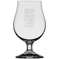 Always My Dad Forever My Friend Father's Day Etched 13.25oz Iona Beer Glass