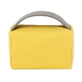 thumbnail image 1 of Hukapapa Bolsa de lavado cuadrada de color caramelo bolsa de cosméticos de gran capacidad impermeable de cuero de PVC amarillo, 1 of 5