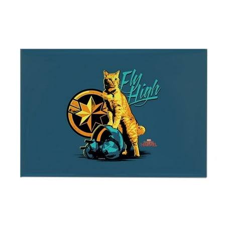 Humor Rectangle Magnet CafePress - Captain Marvel Goose The Cat - Rectangle Magnet, 2