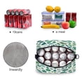 thumbnail image 4 of Lunch Bag Portable Crossbody Meal Bag Cooler Bag Insulated Lunch Bag Food Bag Handheld & Crossbody Design Green Tropical Leaf, 4 of 6
