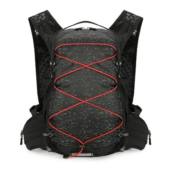 VANAHEIMR Durable Waterproof Hiking Backpack for Outdoor Adventures - Versatile Black Sports Pack with Hydration Bladder for Running and Cycling
