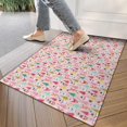 thumbnail image 4 of Pink Christmas Santa and Tree Pattern Door Rugs,Washable Non Slip Door Mats Indoor,Decorative Door Mats,Entry Mat Indoor for Entrance,Bedroom,Kitchen,Bathroom,17"x30", 4 of 6