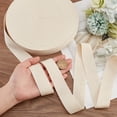 thumbnail image 3 of 50 m 54.68 Yards(50m)/Roll Cotton Tape Ribbons 30mm Wide Antique White Herringbone Cotton Webbings Flat Cotton Herringbone Cords for Home Decor Wrapping Gifts Knit Sewing DIY Crafts 0.6mm Thick, 3 of 7