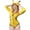 Yellow, variant on Littleforbig Women's Cotton Romper Onesie Pajamas Bodysuit - I Choose You XS