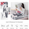 thumbnail image 5 of Fleece Blanket UK Flags London Crown Blankets, Soft Cozy Warm Flannel Throw Blanket, Abstract Coffee Red Love Blanket for Bed Couch Sofa,50x60In, 5 of 9