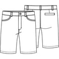 thumbnail image 3 of Classroom School Uniforms Stretch "Matchstick" Shorts for Juniors, Girls, Big Kids, 3 of 3