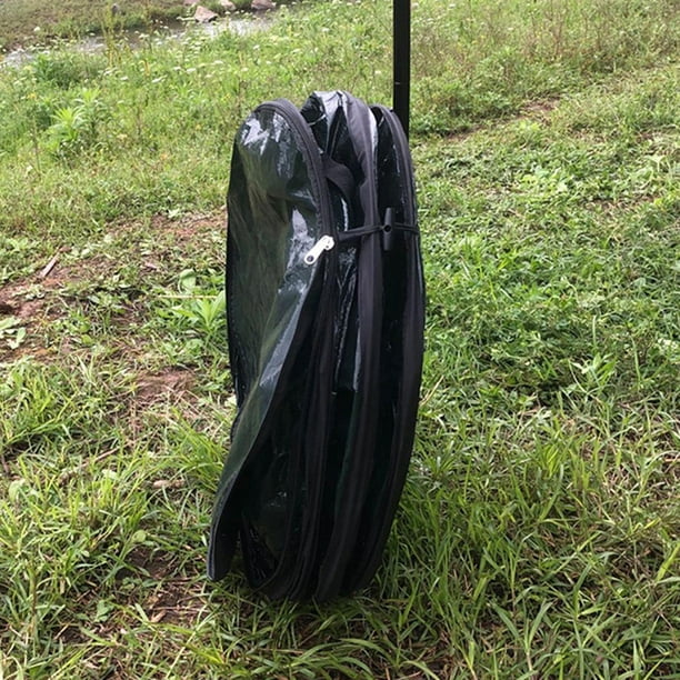 Poubelle de camping pliable 29 gallons avec poubelle à couvercle zippé pour  cour 