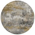 thumbnail image 2 of Addison Rugs Chantille Indoor/Outdoor Transitional Abstract Pewter Machine Washable Round Rug, 8' x 8', 2 of 8