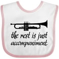 thumbnail image 3 of Inktastic Trumpet Music Joke Boys or Girls Baby Bib, 3 of 4
