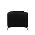 thumbnail image 6 of Omax Decor Havana 90" Mid Century Modern Tufted Genuine Leather Sofa in Black, 6 of 8