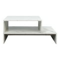 thumbnail image 4 of Unique Architectural White Coffee Table with Practical Storage Spaces, 4 of 8