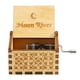 thumbnail image 5 of Caja de música de madera antigua caja musical con manivela regalo de cumpleaños (Moon River) Sywqhk Libre de BPA, 5 of 8