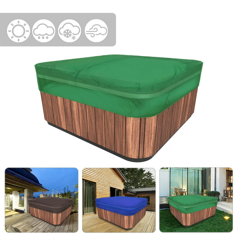 Square Hot Tub SPA Cover, Waterproof Wind-Proof Veranda Cloth Cover ...