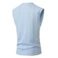 thumbnail image 5 of Landzoo Men'S Tank Tops Solid Color Sleeveless Crew Neck Undershirt Summer Quick Dry Men Vest Size M Light blue, 5 of 8