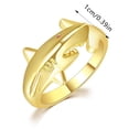 thumbnail image 3 of Dsscvnef Personalized Creative Red Eye Fish Open Ring Gold Plated Animal Ring Shiny Ring Fish Style Ring Fun Ring Funny Ring, 3 of 9