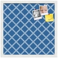 thumbnail image 2 of PinPix 20x20 Custom Cork Bulletin Board Diamond Modern Pattern Navy Poster Board Has a Fabric Style Canvas Finish, Framed in Diamond Modern Pattern Navy, by ArtToFrames (PinPix-1804), 2 of 5