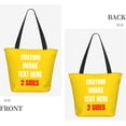 thumbnail image 4 of Custom Tote Bag With Logo Photo, Custom Bag, Personalized Shopping Bags Reusable Grocery Bags Bulk For Work Travel Gifts, 4 of 8