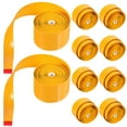 thumbnail image 4 of FOMIYES 10pcs Tennis Racket Grip Tape Anti- Sweat-absorbent PU Material Yellow, 4 of 8
