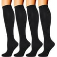 thumbnail image 1 of Bas de Compression Double Couple 4 Paires pour Hommes et Femmes 20-30 mmHg Bas de Compression, 1 of 8